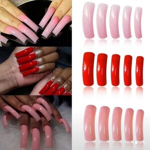 120 Pcs Curve Press On Nails